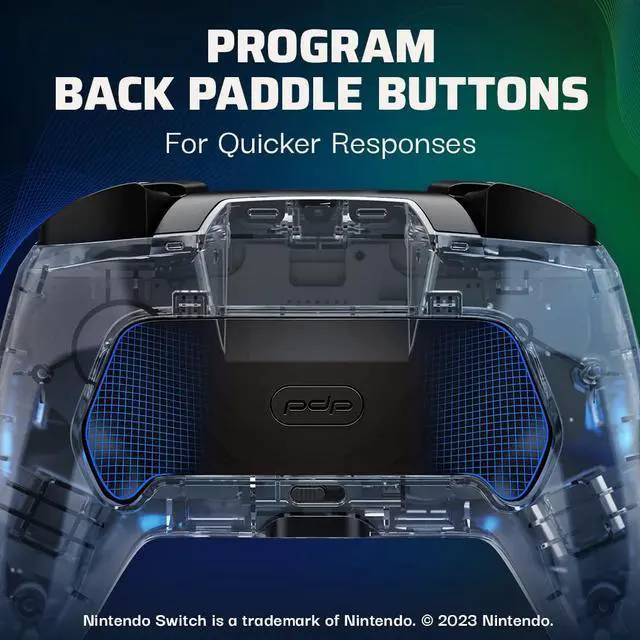 Alt view image 2 of 4 - PDP Afterglow Prismatic Deluxe Audio Wired Controller for Nintendo Switch