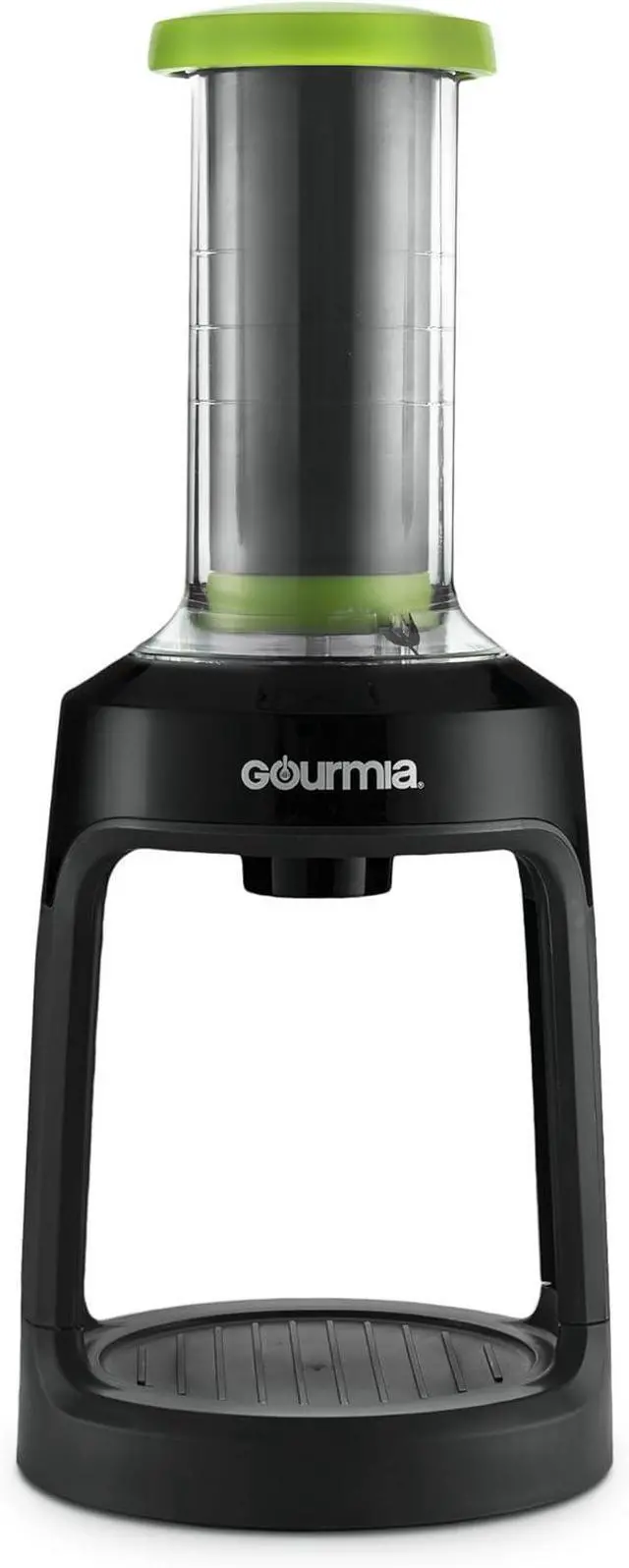 Alt view image 4 of 5 - Gourmia GKCP135 Manual Coffee Brewer - Single Serve Manual Hand French Press Coffee Maker - No Electricity - Brew Coffee Anywhere - Green