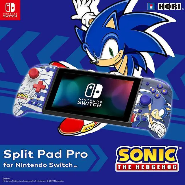 Alt view image 5 of 5 - HORI Split Pad Pro (Sonic) Ergonomic Controller for Handheld Mode - Officially Licensed By Nintendo & Sega - Nintendo Switch
