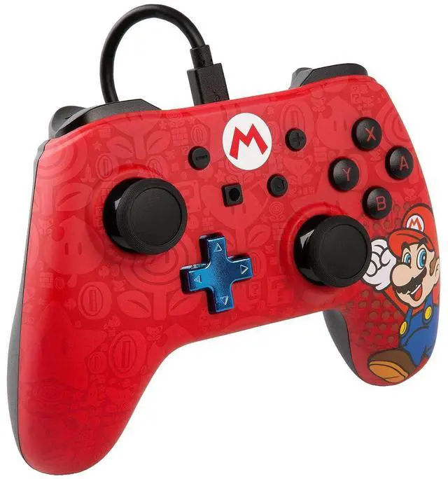 Alt view image 3 of 7 - PowerA Wired Controller for Nintendo Switch - Mario, Gamepad, Game controller, Wired controller, Officially licensed