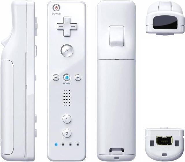 Alt view image 7 of 7 - Wii Controller 2 Pack Wii Remote Controller with Silicone Case and Wrist Strap Remote Controller for Wii/Wii U White