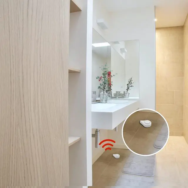 Alt view image 4 of 6 - Zigbee Water Leak Sensor with Dripping Detection 4 Pack, 120 dB Alarm, App Notifications Enabled When Compatible with Home Assistant and Compatible Zigbee HUB, Batteries Included