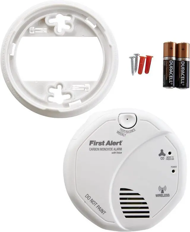 Alt view image 4 of 5 - First Alert BRK CO511 Carbon Monoxide (CO) Detector Wireless Interconnected with Voice and Location