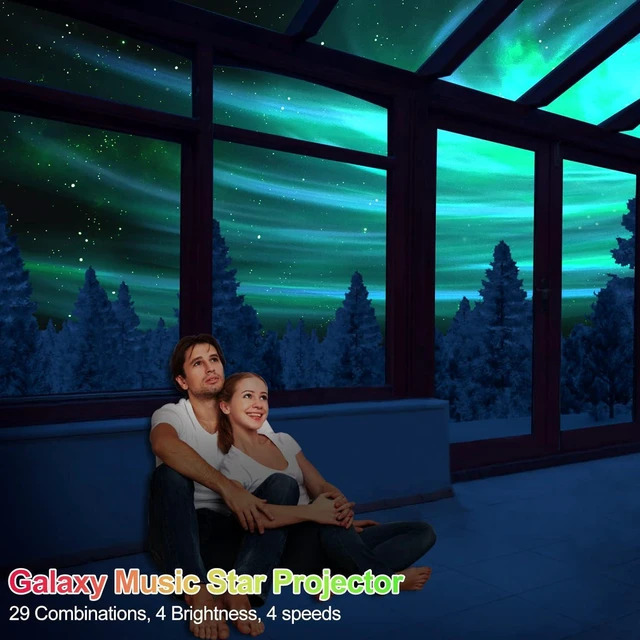 Alt view image 3 of 6 - FLITI The Largest Coverage Area Galaxy Projector, Star Sky Lights Projector, with Changing Nebula and Galaxy Shapes Night Light