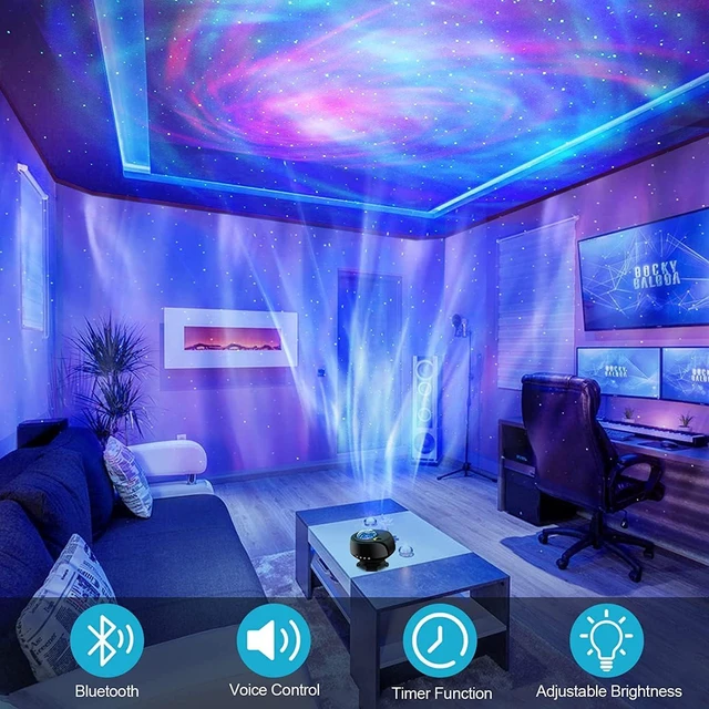 Alt view image 4 of 6 - FLITI The Largest Coverage Area Galaxy Projector, Star Sky Lights Projector, with Changing Nebula and Galaxy Shapes Night Light