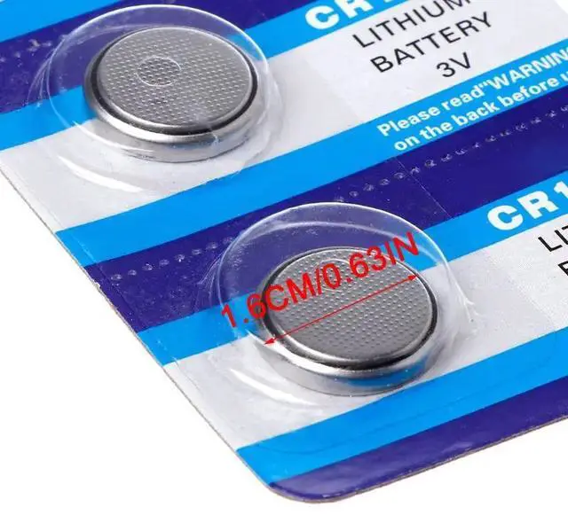 Main image of 5PCS Button Battery CR1632 Lithium Coin Cell Batteries 3V LM1632 BR1632 ECR1632 CR 1632 Electronic Watch Toy Remote 090F