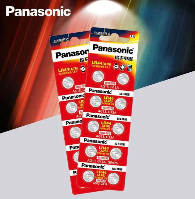 Alt view image 3 of 3 - 2pc 1.5V Button Cell Battery lr44 Lithium Coin Batteries A76 AG13 G13A LR44 LR1154 357A SR44 Original