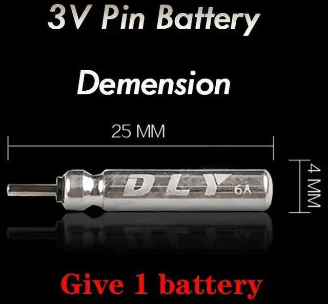 Alt view image 5 of 6 - Gravity sensor Fishing Float Light  Night Luminous Fishing Floats Automatically Remind Fishing Float With Button Battery CR425