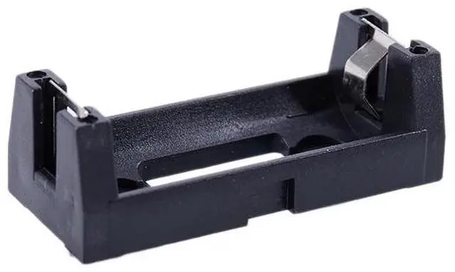 Main image of Plastic Shell 3V CR123A Button Cell Battery Sockets Holder Case Black