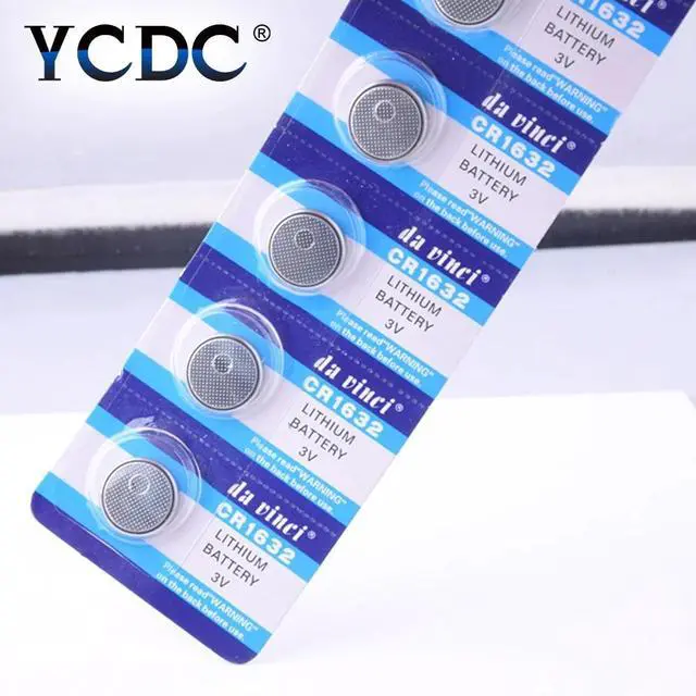 Alt view image 6 of 6 - 5pcs/pack CR1632 Button Batteries LM1632 BR1632 ECR1632 Cell Coin Lithium Battery 3V CR 1632 For Watch Electronic Toy Remote