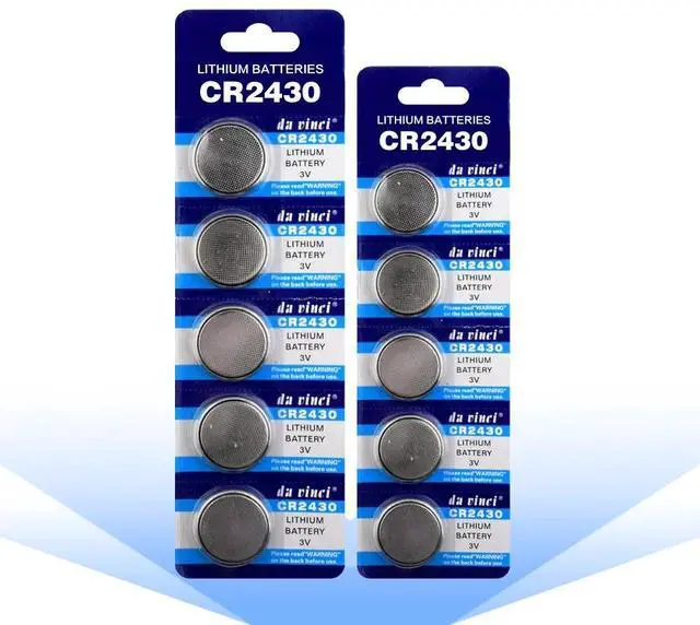 Alt view image 3 of 6 - 10pieces CR2430 3 Volt Lithium-ion Button Battery CR 2430 ECR2430 KL2430 KCR2430 BR2430 Coin Battery For Watch Calculator