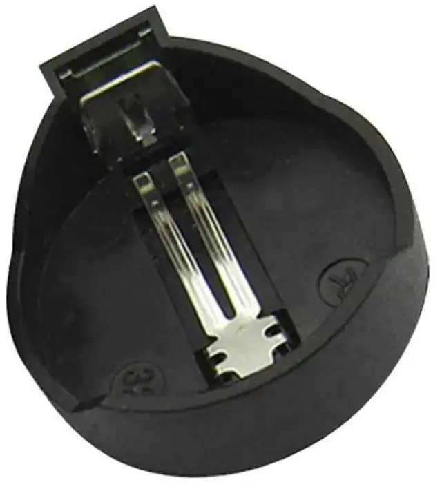 Alt view image 5 of 6 - 10Pcs Black CR2032 3V Button Cell Box Coin Cell Battery Socket Holder Case Wholesale Battery Box