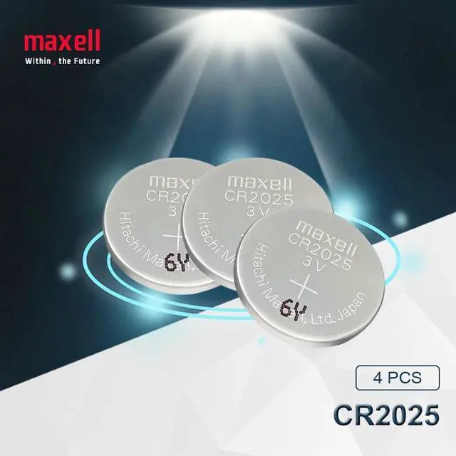 Main image of 4pc maxell cr2025 Button Cell Batteries cr 2025 3V Lithium Coin Battery For Watch Calculator Weight Scale