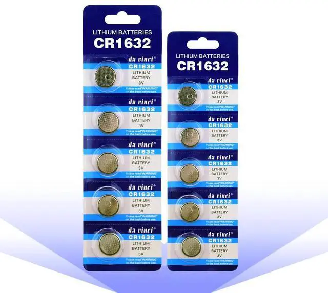 Alt view image 6 of 6 - 10pcs CR1632 Liion Cell 3V Lithium Battery Button Coin Cell 1632 BR1632 ECR1632 DL1632 KCR1632 LM1632 KL1632 L1632 KECR1632