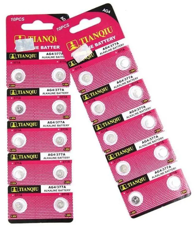 Main image of High Power 10 Pieces 1.55V SR626SW 377 V377 177 L626 AG4 SR66 Button Coin Cell Battery Batteria Long Life Expantancy