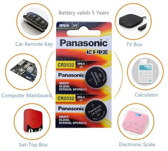 Alt view image 3 of 4 - 10pcs/lot cr 2032 Button Cell Batteries 3V Coin Lithium Battery For Watch Remote Control Calculator cr2032