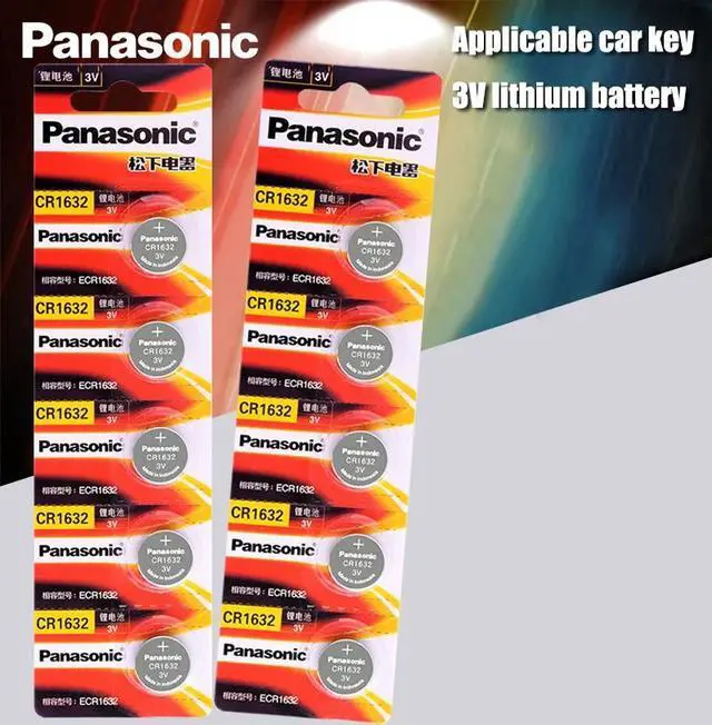 Main image of 10PCA  cr1632 button cell coin battery 3v watch remote control car keys DL1632 ECR1632 GPCE1632 lithium battery