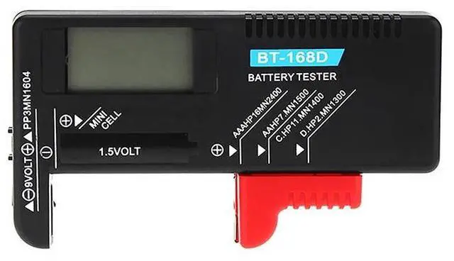 Alt view image 3 of 6 - BT-168 Universal Button Multiple Size Battery Tester For AA/AAA/C/D/9V/1.5V LCD Display Digital Battery Tester Volt Checker