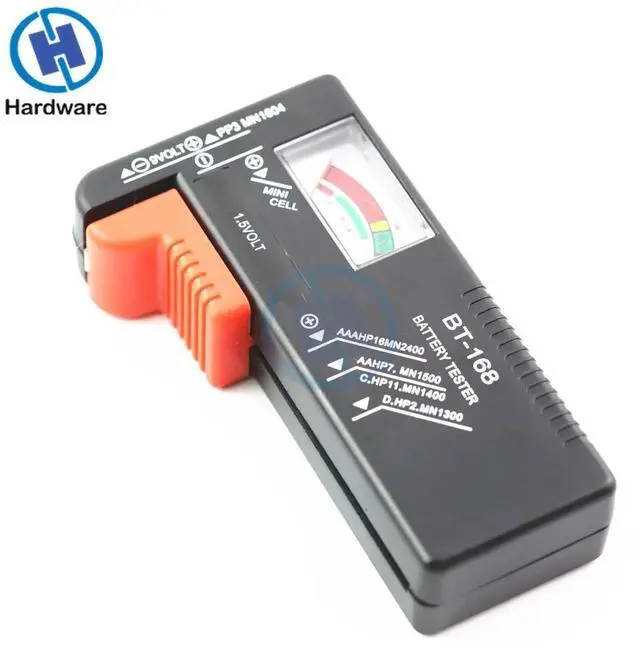 Alt view image 3 of 6 - BT168 Portable Universal Digital Battery Tester Volt Checker For AA AAA 9V Button Multiple Size Battery Tester Checker