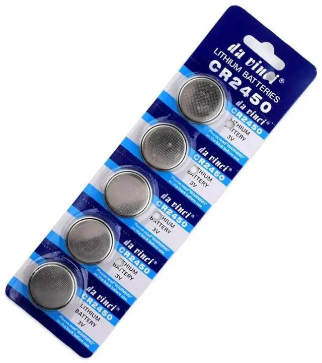 Alt view image 4 of 4 - 5pcs CR2450 button cell coin battery 2450 ECR2450 KCR2450 5029LC LM2450 3V lithium Battery For Watch Electronic Devices