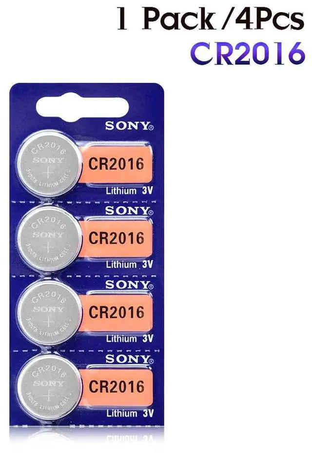 Alt view image 2 of 6 - 4Pcs For Sony CR2016 Lithium Button Battery 3V cr 2016 DL2016 KCR2016 BR2016 Coin Cell batteries for watch computer