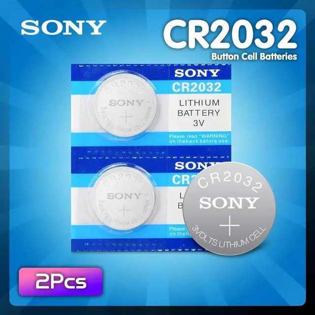 Main image of 2pcs For SONY 2032 battery cr2032 3v Button Cell Coin Lithium Batteries for Watch Computer Toy Remote Control cr 2032