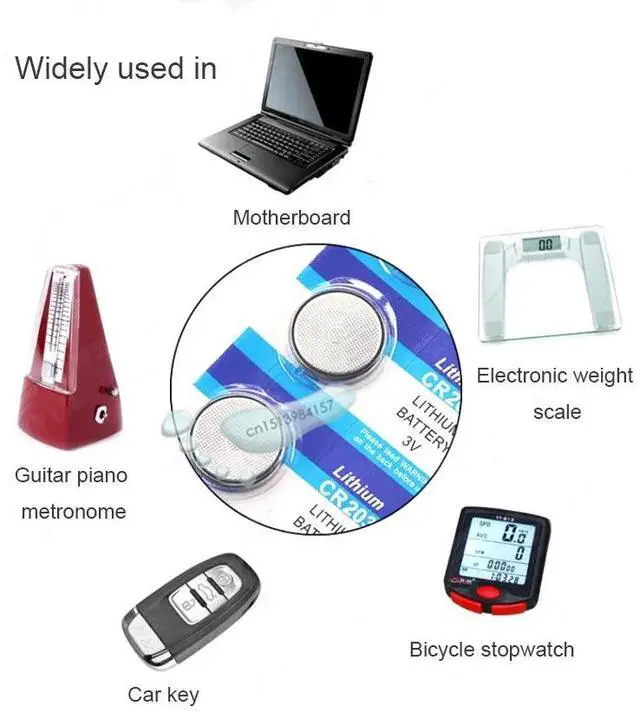 Alt view image 4 of 4 - kpay 10pcs CR2025 CR 2025 3V Lithium Li-ion Button Coin Battery DL2025 BR2025 KCR2025 for remote control electronic