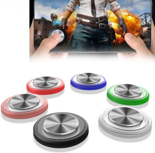 Main image of Round Game Joystick Mobile Phone Rocker For Iphone Android Tablet Metal Button Controller For PUBG Controller With Suction Cup