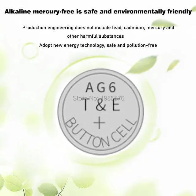 Alt view image 4 of 6 - 50pcs AG6 AG 6 SR290SW LR921 Watch Clock Pilas Alkaline Batteries SR920SW LR920SW Button Coin Cell Battery For Computer Toys