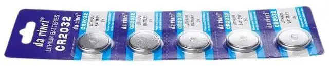 Alt view image 4 of 6 - 5PCS Button Battery 3V CR2032 BR2032 DL2032 ECR2032 Cell Coin Lithium Li-ion Batteries Watch Computer LED Light Electronic Toy