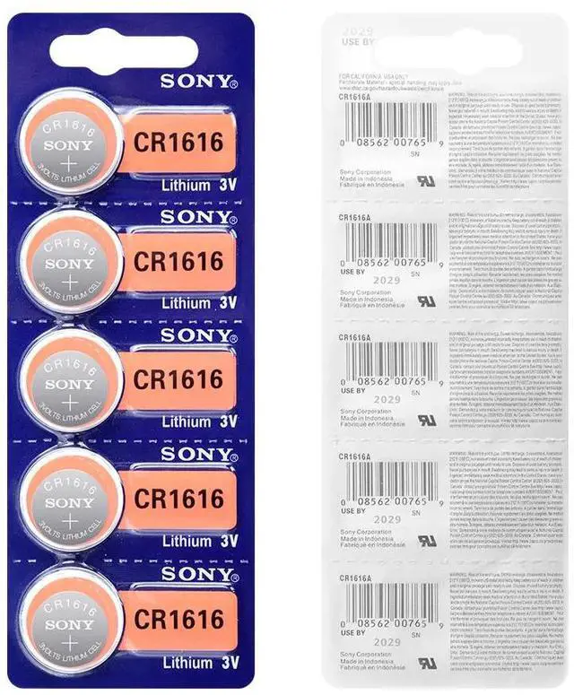 Alt view image 5 of 6 - 5PCS CR1616 Button Cell Coin Batteries FOR SONY cr 1616 3V Lithium Battery DL1616 ECR1616 LM1616 For Watch Toys