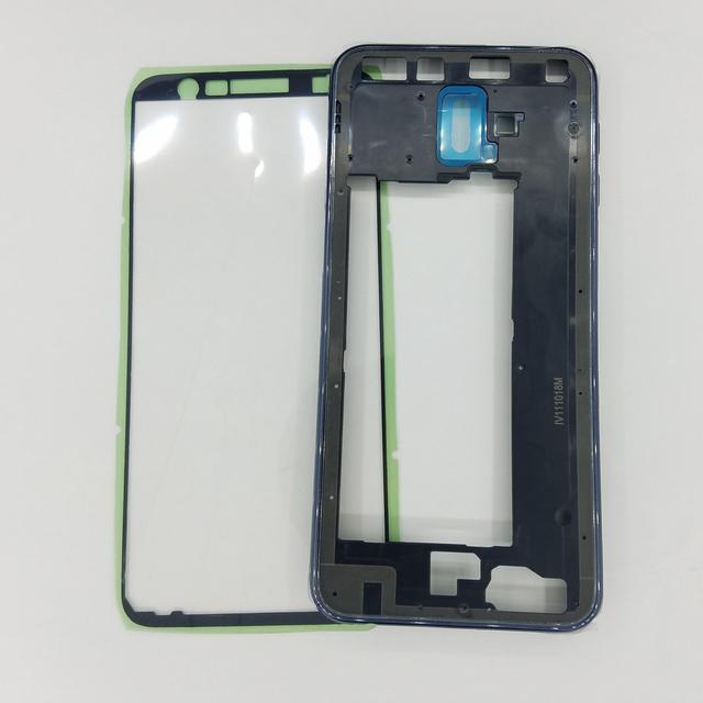 Main image of For Samsung Galaxy J6 Plus J6+ 2018 J610 J610F J610FN J610G Phone  Side Housing Middle Frame Chassis With Key Button