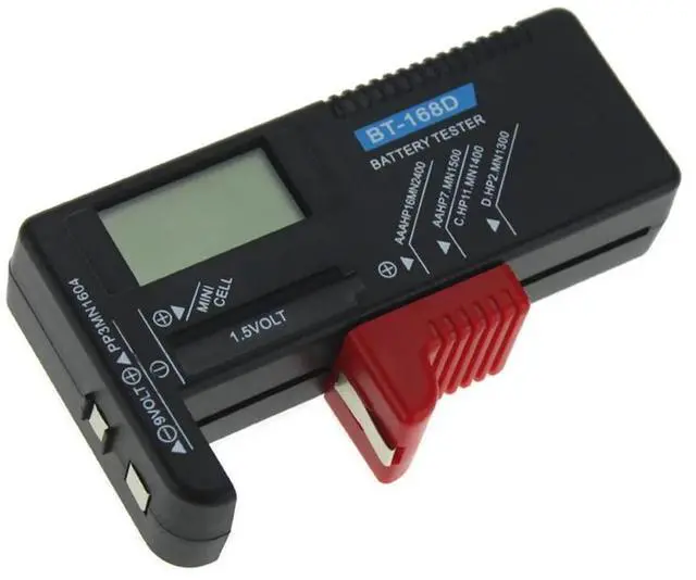 Alt view image 4 of 6 - BT-168 Universal Button Multiple Size Battery Tester For AA/AAA/C/D/9V/1.5V LCD Display Digital Battery Tester Volt Checker