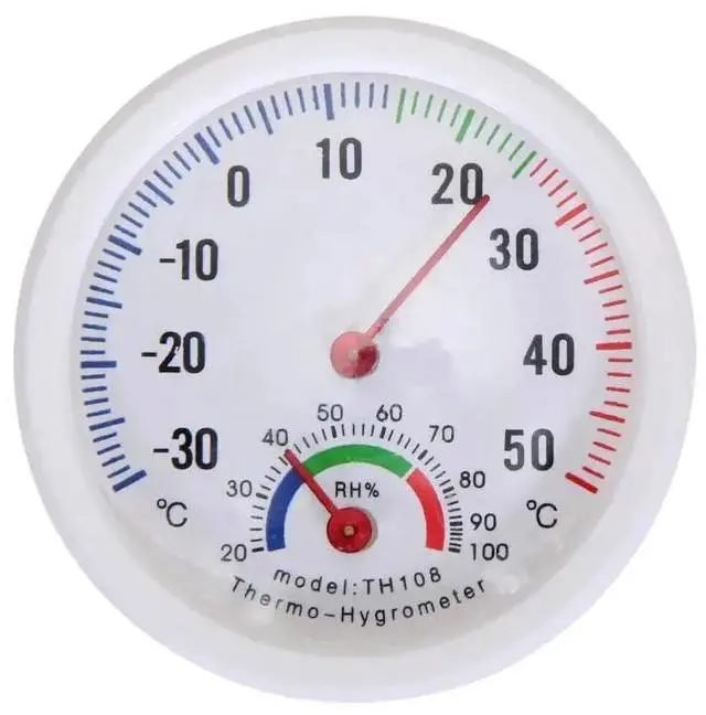 Main image of Mini Bell-shaped Scale Thermometer and Hygrometer for Home or Office Household Wall Mounted Temperature Humidity Accessories