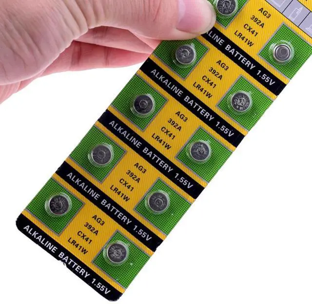 Alt view image 5 of 5 - 30pcs AG3 SR41 192 button battery 392A L736 LR41 392 384 alkaline battery watch counter electronic instrument battery