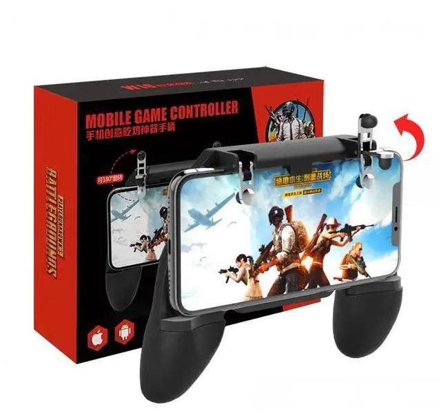 Alt view image 2 of 6 - For Pubg Controller For Mobile Phone 3 in 1 L1R1 Game Shooter Trigger Fire Button For IPhone Android SmartPhone Gamepad Joystick