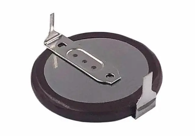 Alt view image 2 of 4 - Rechargeable Battery VL2020 with 2 Pin Horizontal 180 Degrees Legs Lithium Button Coin Cell Batteries VL 2020 for BMW Remote Key