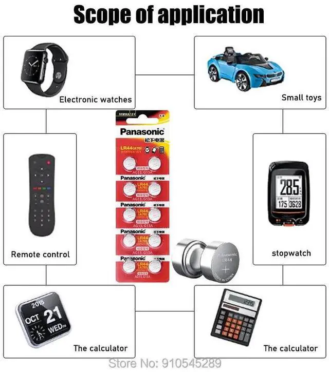 Alt view image 6 of 6 - 4PCS  AG13 Coin Cell Battery LR44 357 357A S76E G13 Alkaline Button Batteries AG 13 1.5V For Watch Electronic Remote
