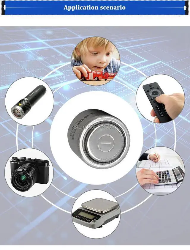 Alt view image 5 of 5 - 3PCS 3V 170mAh Lithium Battery Cells 3V CR-1/3N CR13N M6 M7 DL-1/3N CR1/3N Button high-discharge high current Battery