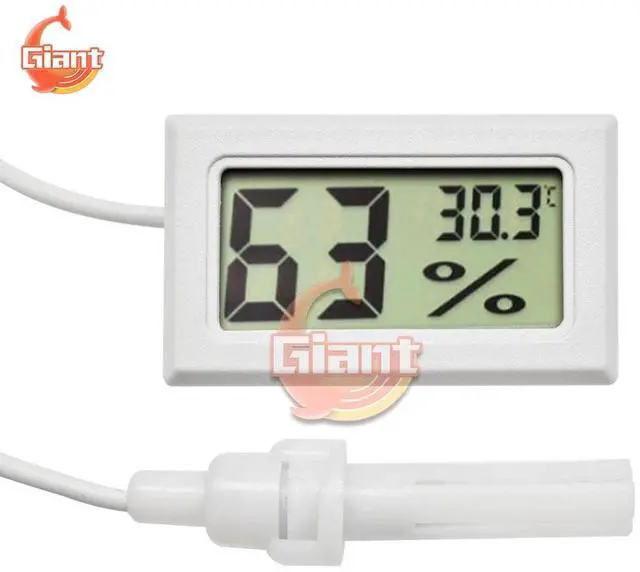 Alt view image 3 of 6 - Mini LCD Thermohygrometer Indoor Digital Thermometer Hygrometer 1.5M Temperature Sensor Cable Humidity Meter Gauge Probe