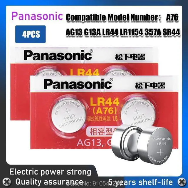 Main image of 4PCS  AG13 Coin Cell Battery LR44 357 357A S76E G13 Alkaline Button Batteries AG 13 1.5V For Watch Electronic Remote