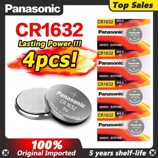 Main image of 4 X brand  battery for  cr1632 3v button cell coin batteries for watch computer cr 1632 Suitable Watch