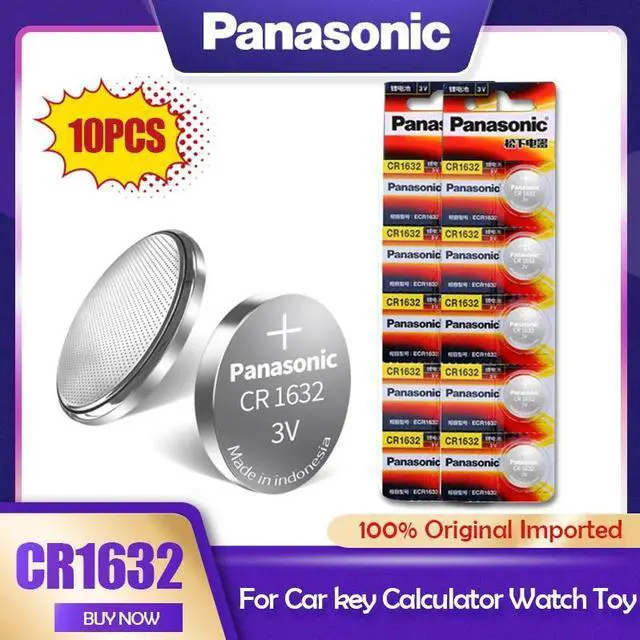 Main image of 10PCS  CR1632 CR 1632 3V Li-ion Lithium Battery DL1632 BR1632 ECR1632 GPCR For Toy Calculator Watch Button Cell coin