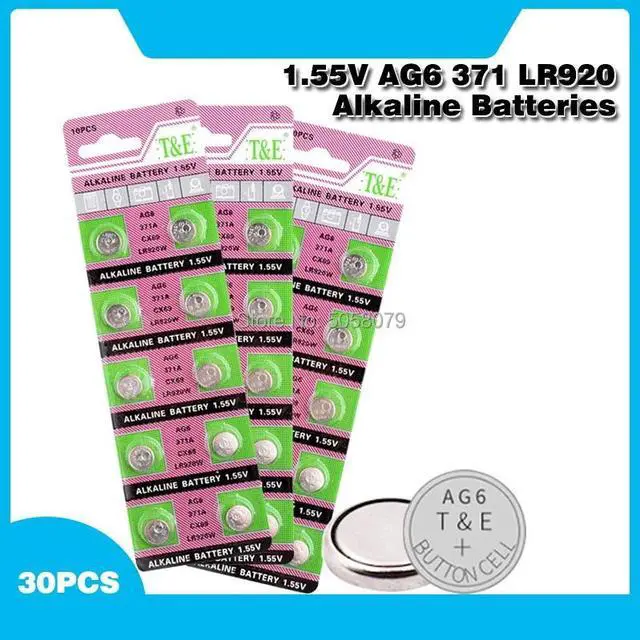 Main image of 30pcs AG6 AG 6 SR290SW LR921 Watch Clock Pilas Alkaline Batteries SR920SW LR920SW Button Coin Cell Battery For Computer Toys