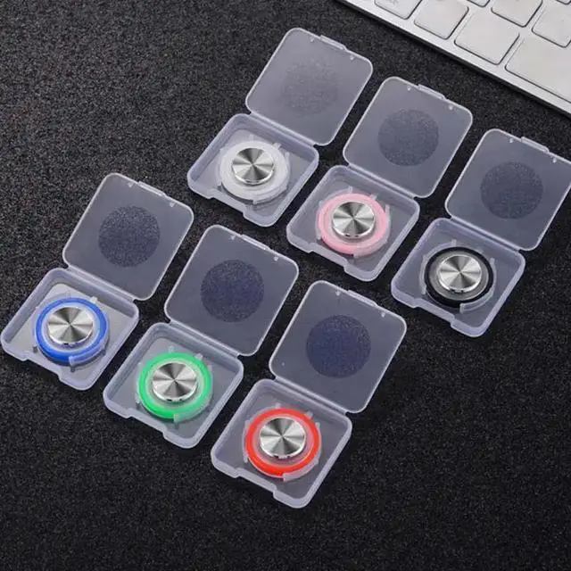 Alt view image 6 of 6 - Round Video Game Controller For Mobile Phone Android Iphone Tablet Rocker Metal Button Controller For PUBG With Suction Cup