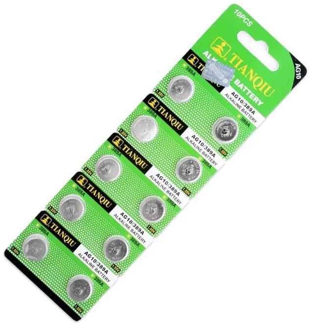 Alt view image 3 of 6 - Lowest Price++Pile Montre+ +Hot Selling+ 20Pcs 1.55V AG10 LR54 LR1130 L1131 389 189 Alkaline Batteries Button Cell Coin 21