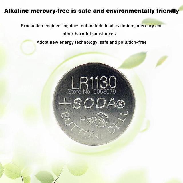 Alt view image 4 of 6 - 20PCS 1.55V AG10 LR1130 Alkaline Cell Coin Battery AG 10 SR54 189 389 SR1130 L1131 G10A Button Batteries For Watches Toys