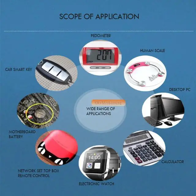 Alt view image 5 of 6 - 10pcs brand  battery for  cr2032 3v button cell coin batteries for watch computer cr 2032