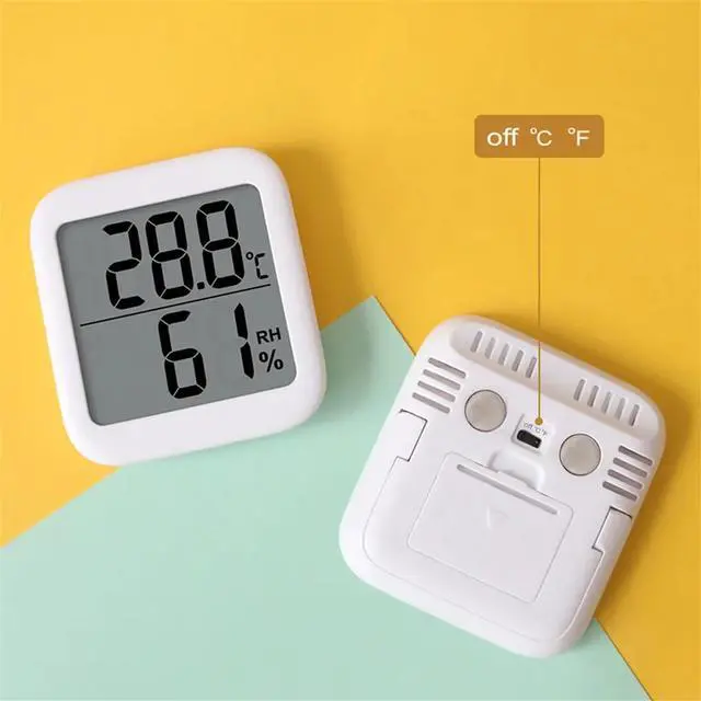Alt view image 2 of 6 - Digital Thermometer Hygrometer Living Room Baby Room LCD Display Temperature Humidity Meter Gauge