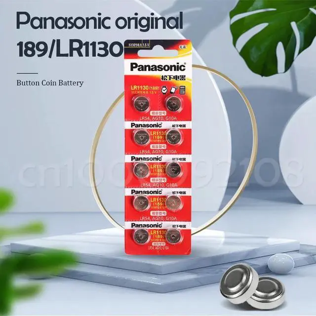 Alt view image 2 of 6 - 8PCS  LR1130 LR 1130 1.5V Button Cell Coin 189 AG10 V10GA L1131 SR1130W SR1130 389 LR54 SR54 Watch Alkaline Battery